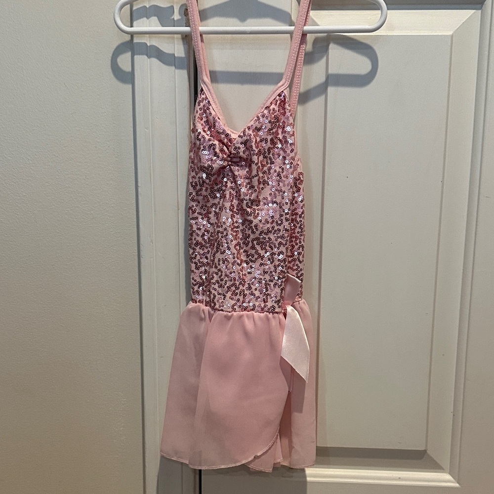 Pink Sequin Dance Dress